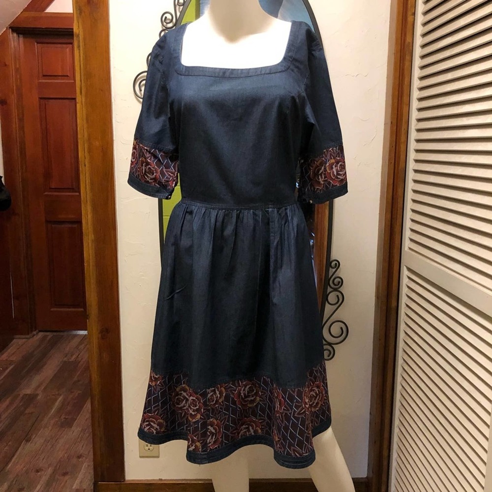 New Eshakti Chambray With Trim - image 1